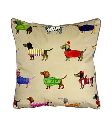 Daschund Natural Pillow