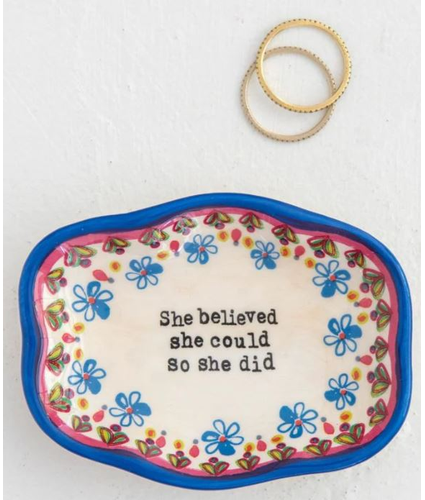  Artisan Trinket dish She Believed