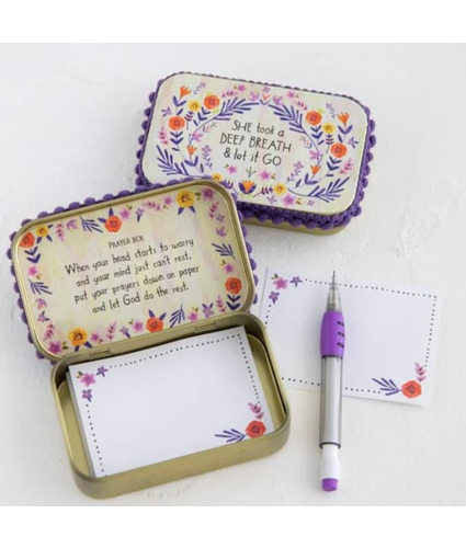 Tin Prayer Box She Took a Deep Breath