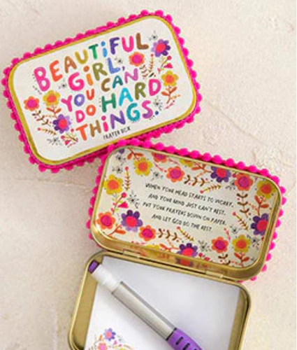  Prayer Box Beautiful Girl You Can Do Hard Things
