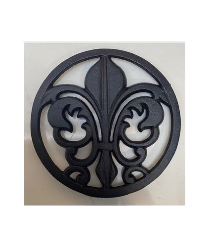 Cast Iron Fleur De Lis Trivet