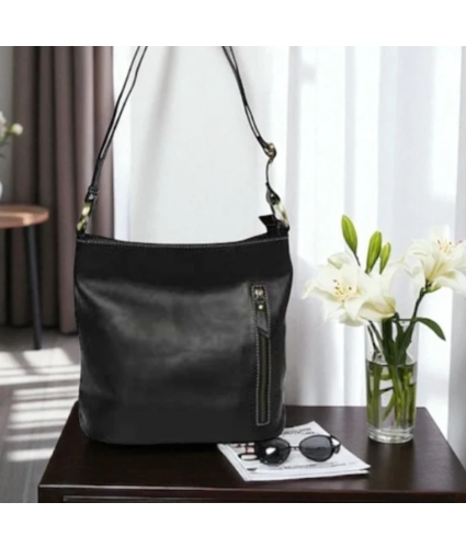 Leather Black Shoulder Bag