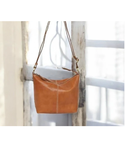 Leather Tobacco Jean Bag
