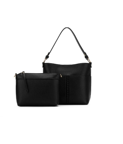  2 piece Crossbody Bag Black