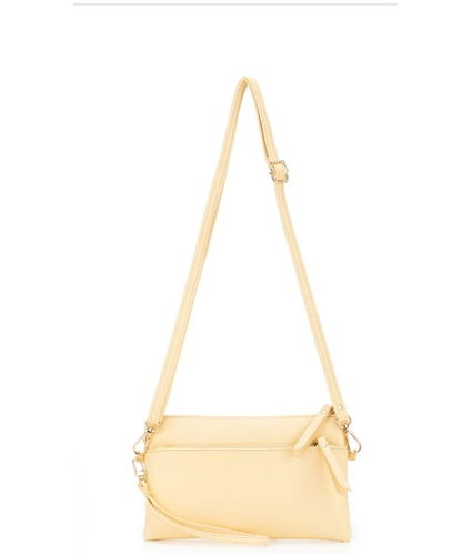  Crossbody Clutch Yellow Chiffon