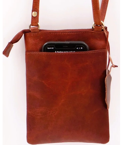 Cross Body Pouch in Vintage Leather