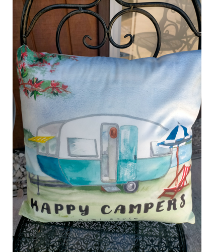 ON SALE Happy Camper Beach Cushion