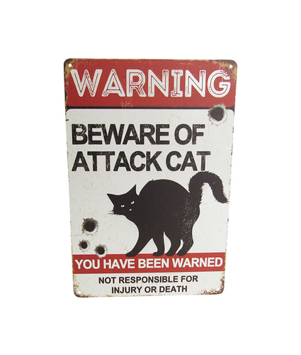 Attack Cat Tin Art