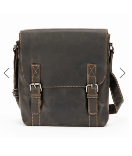 Rowville Leather Shoulder Bag Brown