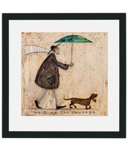Sam Toft Walking The Sausage 40cm x 40cm