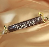 Chocolate Coated Irish Cream Fudge Message Bar Thank You