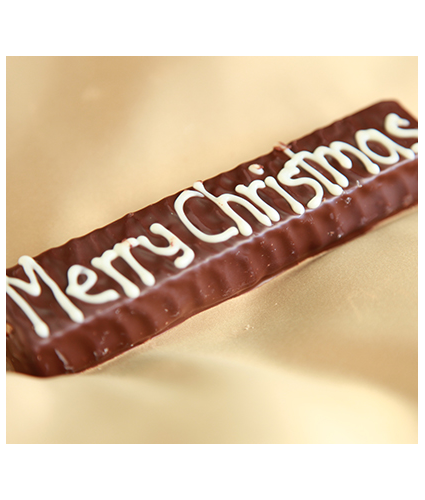 Merry Christmas Irish Cream Fudge Bar