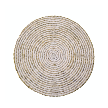 Placemat Round Simply White-home-decor-Tessa Mae's with Attitude | Gifts and Homewares | Mapua NZ
