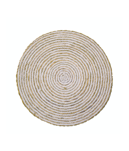Placemat Round Simply White