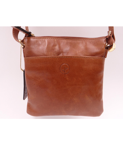 Compact Crossbody Bag Tan