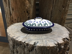 Butter Dish Oval Polish Pottery