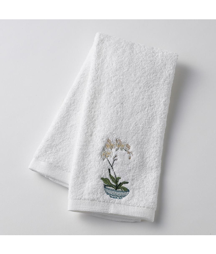 Orchid Pot Hand Towel