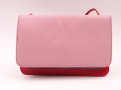 Compact Travel Cross Body Bag Pink Multi