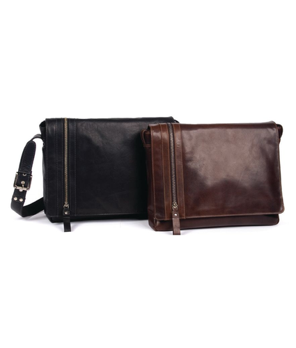 Phil Leather Brown Satchel Bag