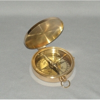 Brass Pocket Compass