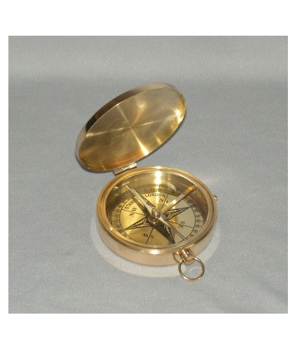 Brass Pocket Compass