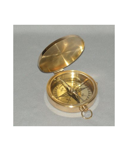 Brass Pocket Compass