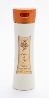 Olive & Fig Bath & Shower Gel 200ml-olive-and-fig-Tessa Mae's with Attitude | Gifts and Homewares | Mapua NZ