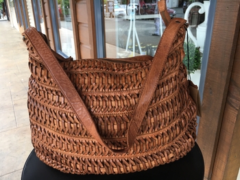 Avalon Cognac Weave Bag-bags-Tessa Mae's with Attitude | Gifts and Homewares | Mapua NZ