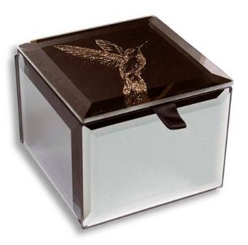 Hummingbird Bling Mirrored Trinket Box-gift-ideas-Tessa Mae's with Attitude | Gifts and Homewares | Mapua NZ
