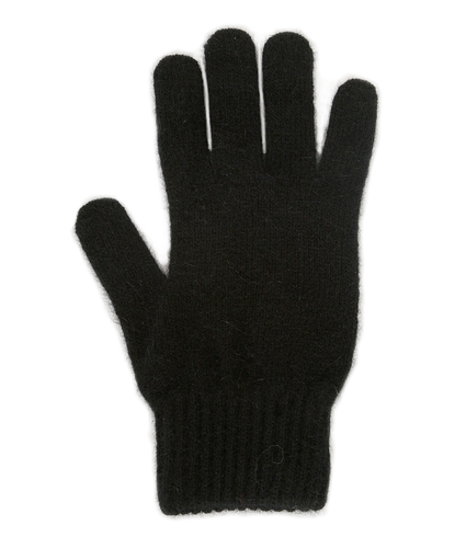 NZ Possum/Merino Plain Glove Black Medium