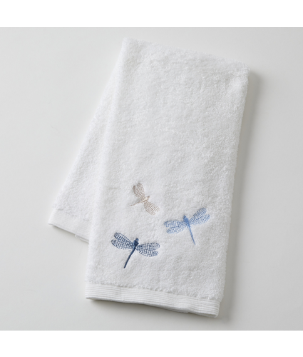Blue Dragonflies Hand Towel