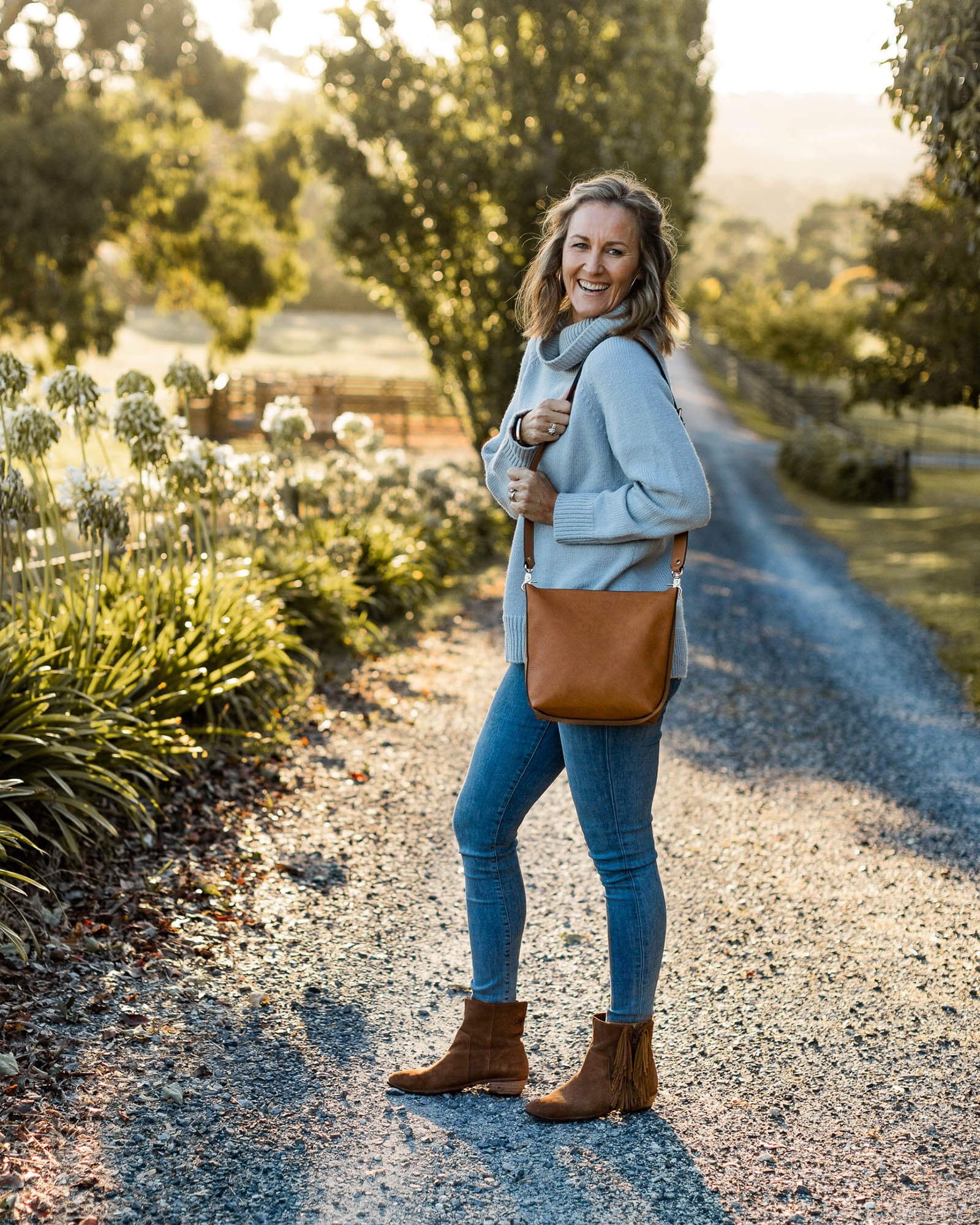 Charlie Shoulder Bag Nutmeg BagsLadies Tessa Maes Gifts and