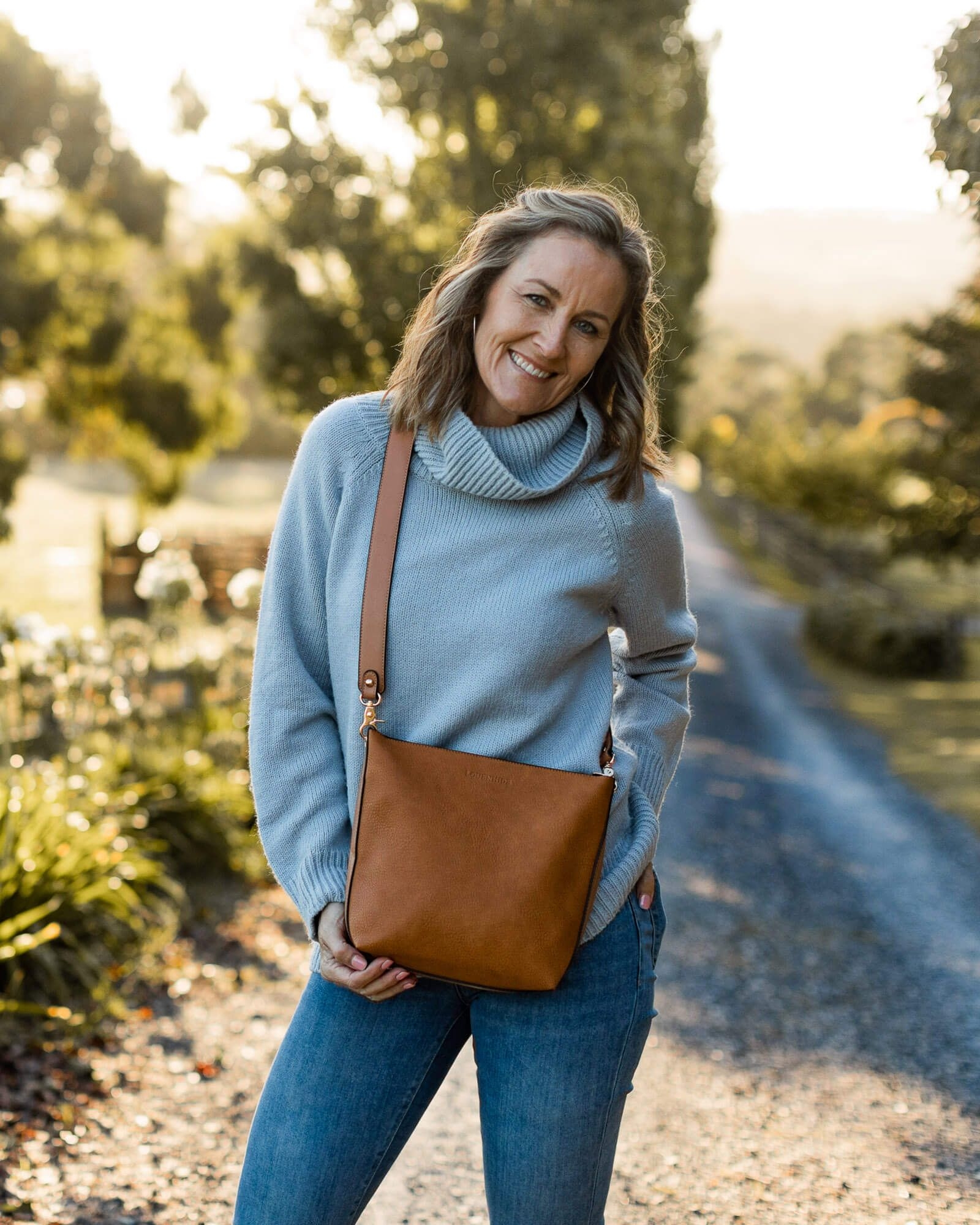 Charlie Shoulder Bag Nutmeg BagsLadies Tessa Maes Gifts and