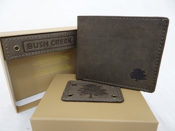 Leather Mens Wallet - Olive BC12-mens-Tessa Mae's with Attitude | Gifts and Homewares | Mapua NZ