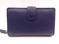 Medium Leather Purse Blueberry