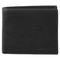 Men's Wallet Rustic Bk Leather