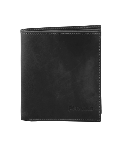 Men's Rustic Leather Wallet Black