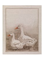 Ducks Italian Linen Tea Towel