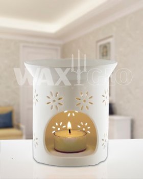 White Ceramic Oil Burner Dish-home-fragrance-Tessa Mae's with Attitude | Gifts and Homewares | Mapua NZ