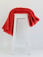 NZ Knee Mohair Throw - Hibiscus