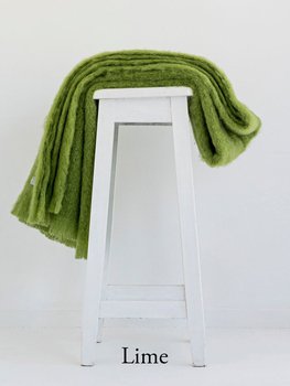  Lime Knee Mohair Throw-nz-made-Tessa Mae's with Attitude | Gifts and Homewares | Mapua NZ
