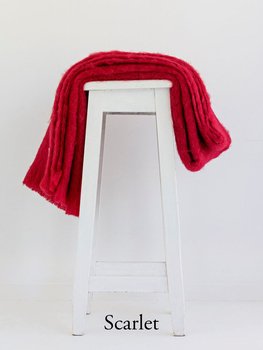 Scarlet Knee Mohair Throw-nz-made-Tessa Mae's with Attitude | Gifts and Homewares | Mapua NZ