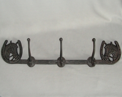 Horse Shoe Coat Rack