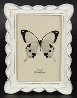 Twirl Edge Photoframe Antique White 6x4