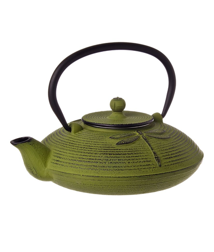 Teapot 770Ml Cast Iron Dragonfly (Green)