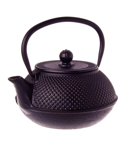 Teapot 800Ml Cast Iron Fine Hobnail