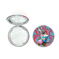 Compact Mirror Fantail Flowers