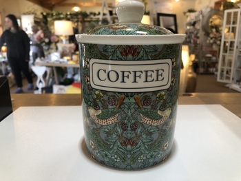 Coffee Cannister Heritage Green-china-/-serveware-Tessa Mae's with Attitude | Gifts and Homewares | Mapua NZ
