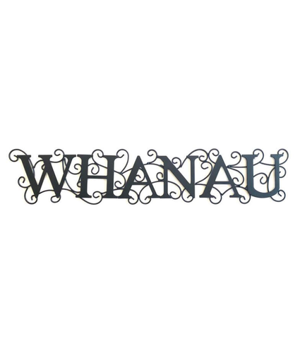 Sign Whanau 65cm Metal