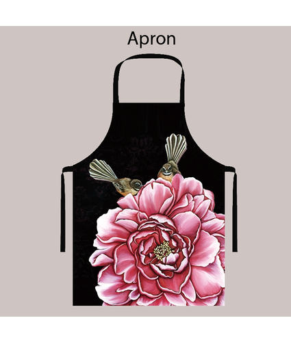 Apron Fantails on Pink Blooms